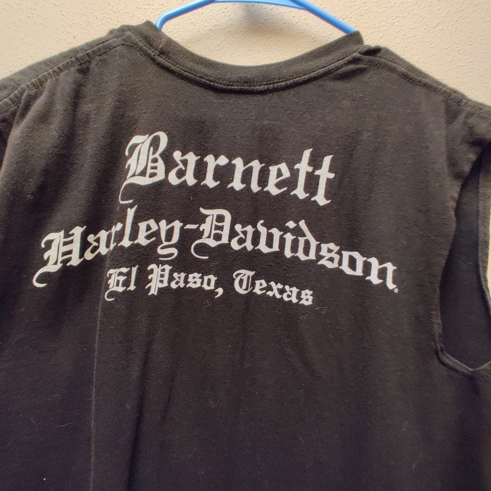 Mens Size Large Harley-Davidson Black Sleeveless T-Shirt - Picture 8 of 11